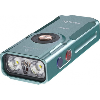 Фонарь-брелок FENIX E06R бирюзовый + Подарок